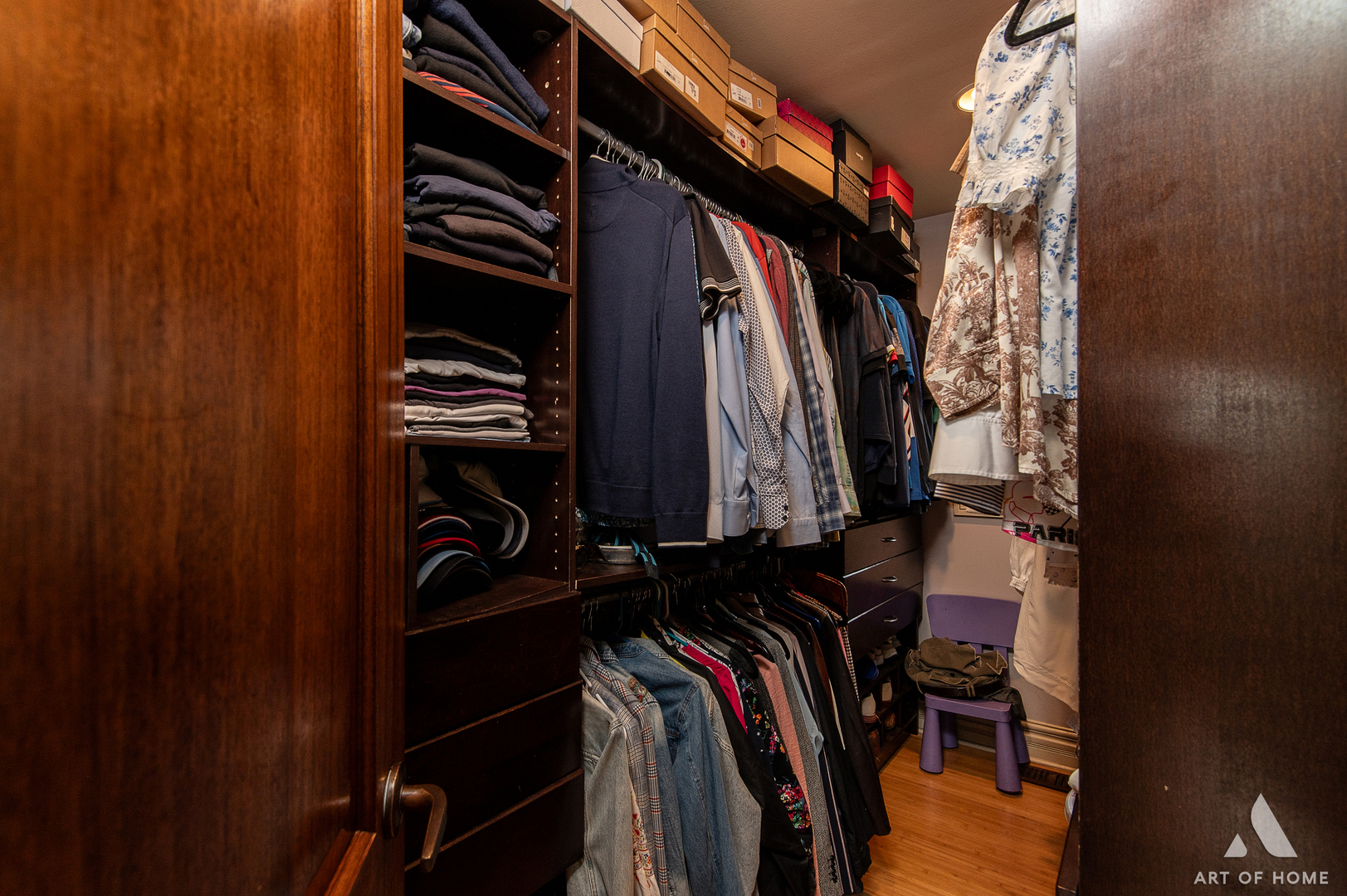6N654 Harvey Road Medinah, IL 60172 - Photo 29 of 47 a view of walk in closet with clothes and shoes