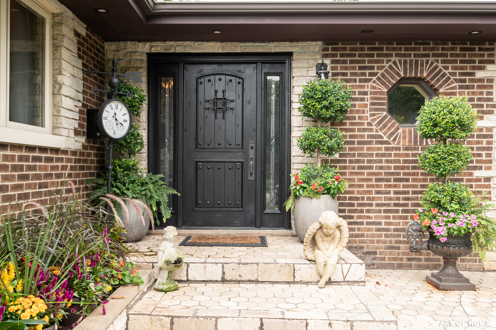 6N654 Harvey Road Medinah, IL 60172 - Photo 6 of 47 a front view of a house with a porch