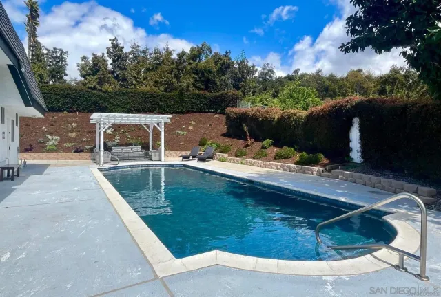 a view of a lake with a mountain in the background