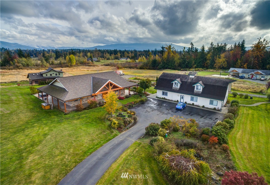 6460 Everson Goshen Road Everson, WA 98247 - Photo 33 of 37 an aerial view of a house with garden space and street view