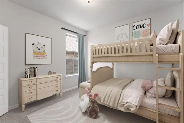 a bedroom with a large bed and a flat tv screen on dresser