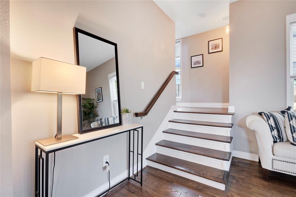 828 Elsbeth Street Dallas, TX 75208 - Photo 17 of 35 a view of entryway and hall with wooden floor