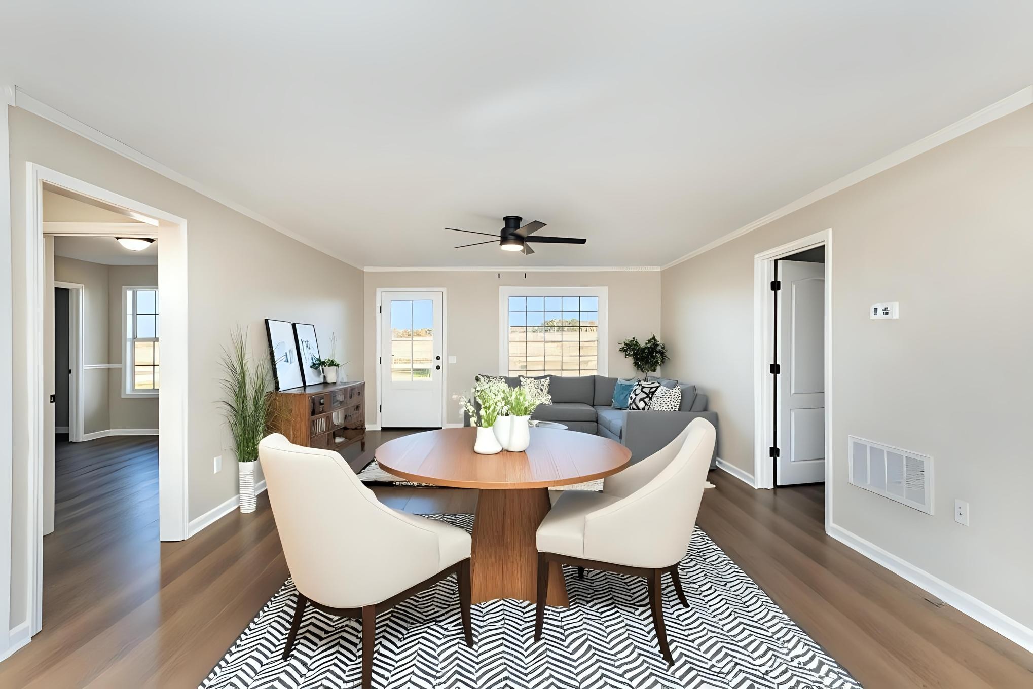 645 Airport Road Portland, TN 37148 - Photo 3 of 27 a view of a dining room with furniture and wooden floor