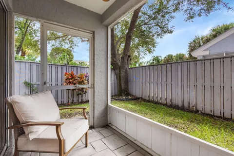 a view of outdoor space with seating