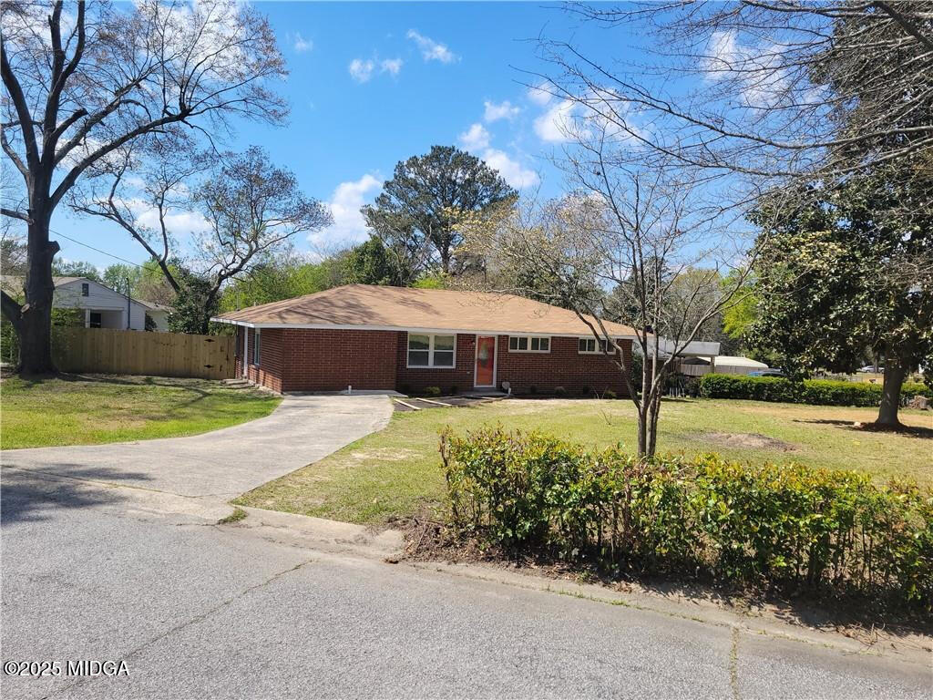 a view of an outdoor space and swimming pool