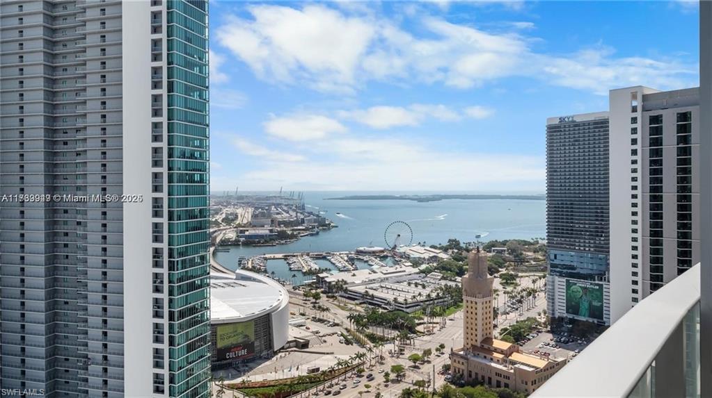 851 Northeast 1st Avenue, Unit 3303 Miami, FL 33132 - Photo 39 of 46 a view of a city with tall buildings