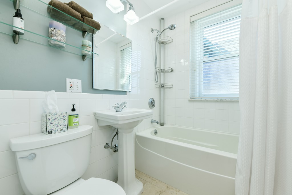 149 Winthrop Road, Unit 3 Brookline, MA 02445 - Photo 12 of 18 a bathroom with a sink a toilet and shower