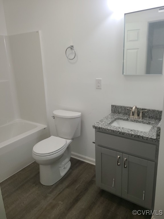10120 Alpine Road Providence Forge, VA 23140 - Photo 11 of 15 Full bathroom with vanity, toilet, wood-type floor