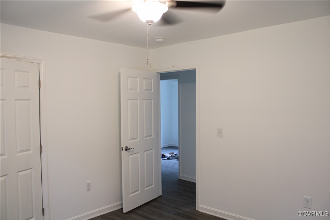 10120 Alpine Road Providence Forge, VA 23140 - Photo 9 of 15 Unfurnished bedroom featuring ceiling fan and dark