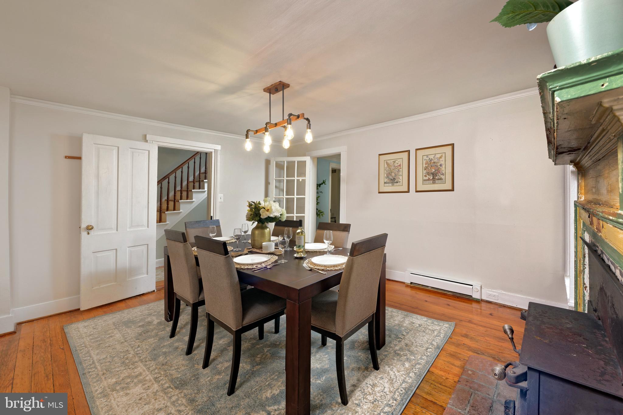 21091 Unison Road Middleburg, VA 20117 - Photo 14 of 65 Dining room opens to hallway, living rm & kitchen