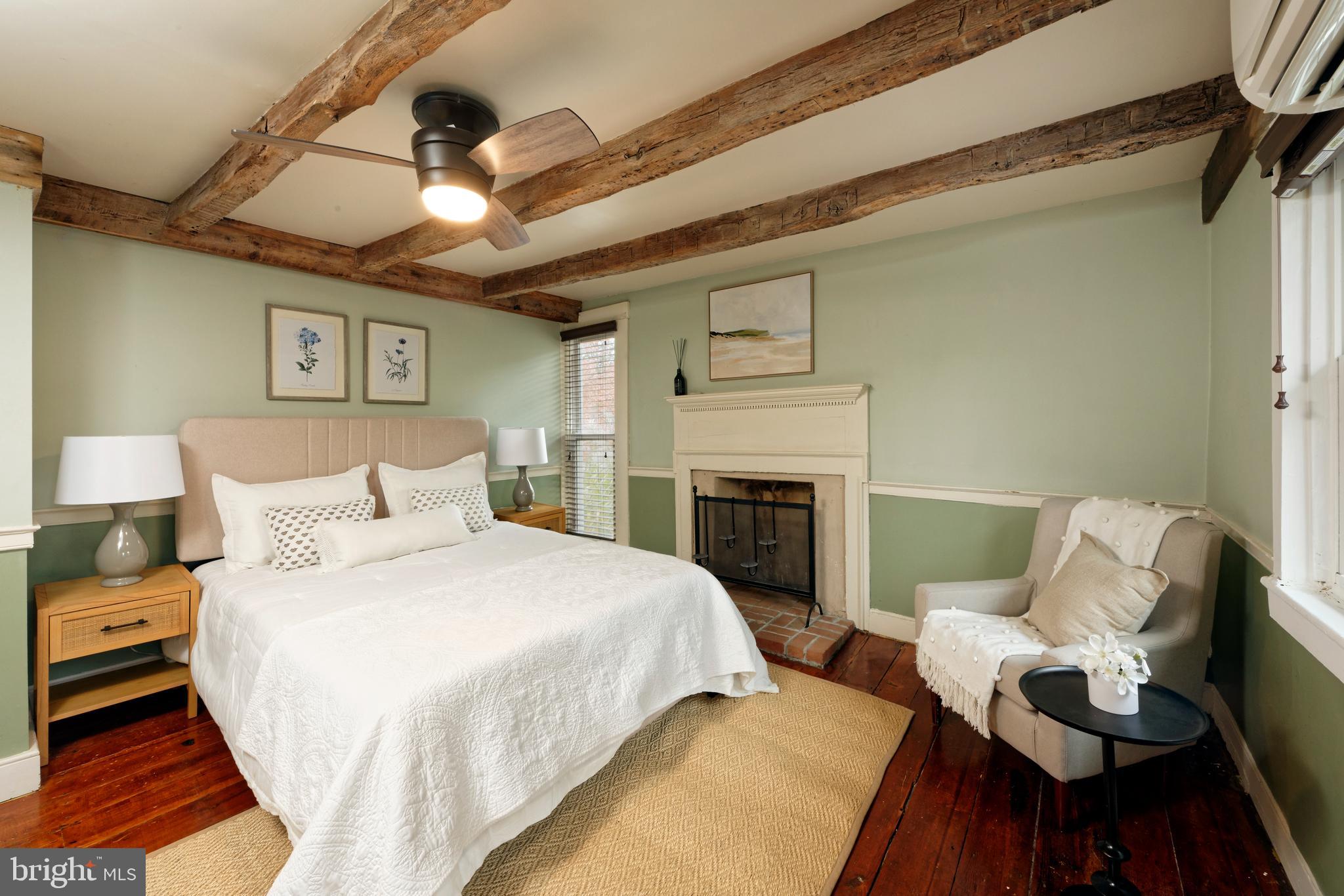 21091 Unison Road Middleburg, VA 20117 - Photo 28 of 65 Primary bedroom has beamed ceilings