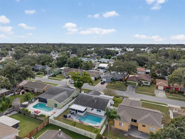 an aerial view of a city