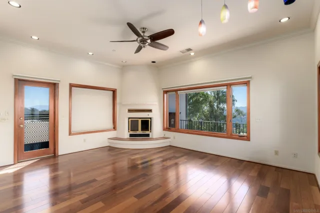 a view of a city street from a balcony