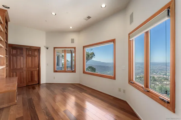 a view of an empty room