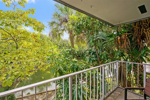 a view of a balcony