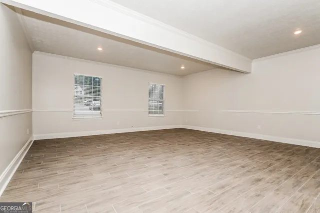 wooden floor in an empty room