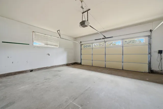 a view of a field with an ocean