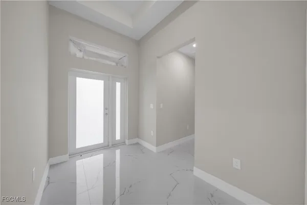 a view of an empty room