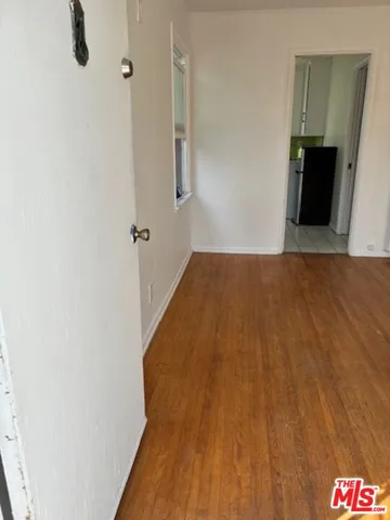 a view of a room with an empty space