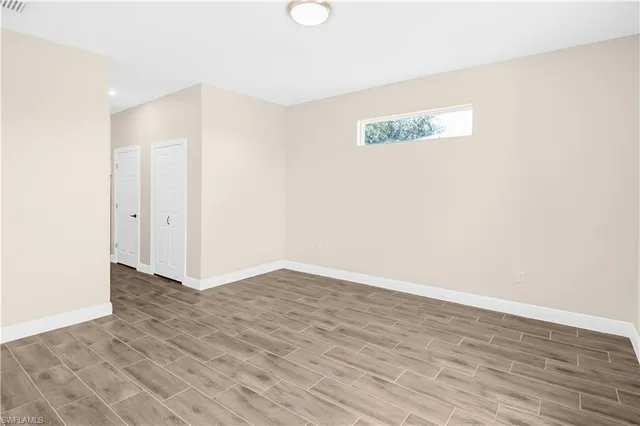 a view of an empty room