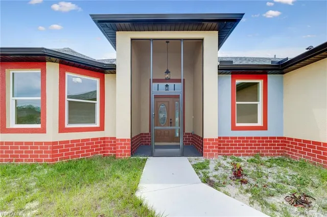 a view of front door of a house