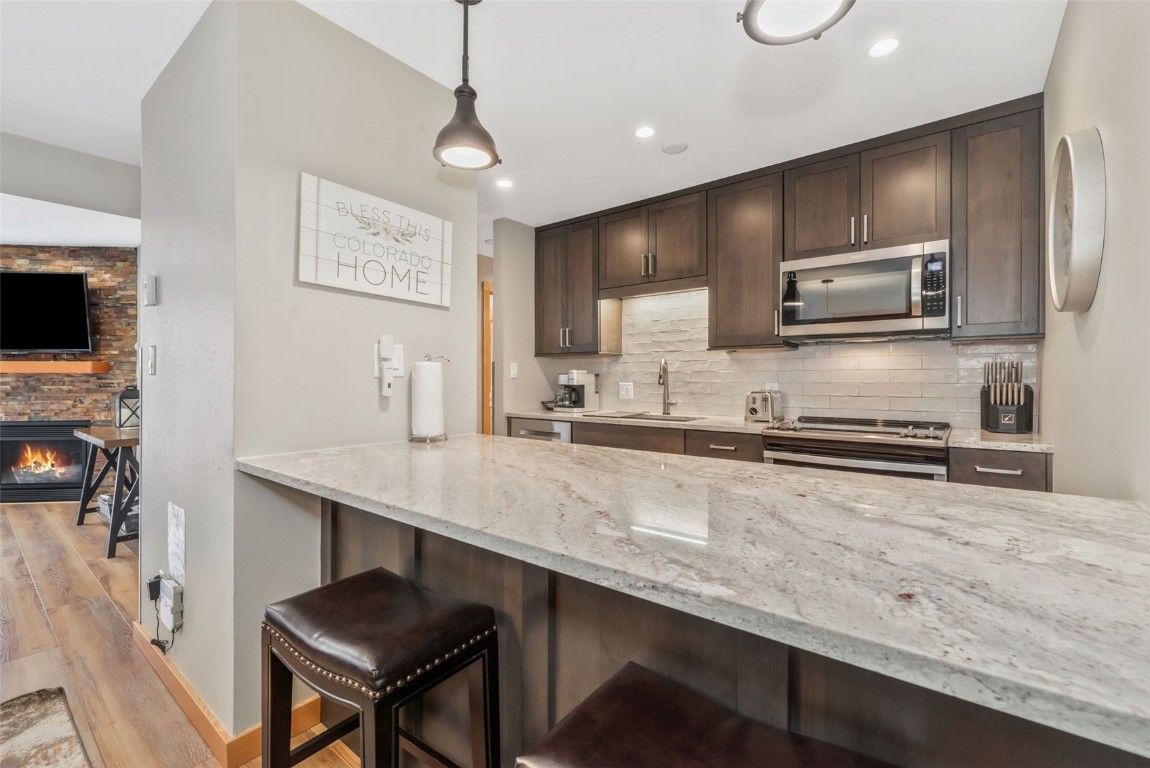 2025 Walton Creek Road, Unit 315 Steamboat Springs, CO 80487 - Photo 13 of 37 Complete recent remodel with new cabinets, granite counters and stainless appliances.
