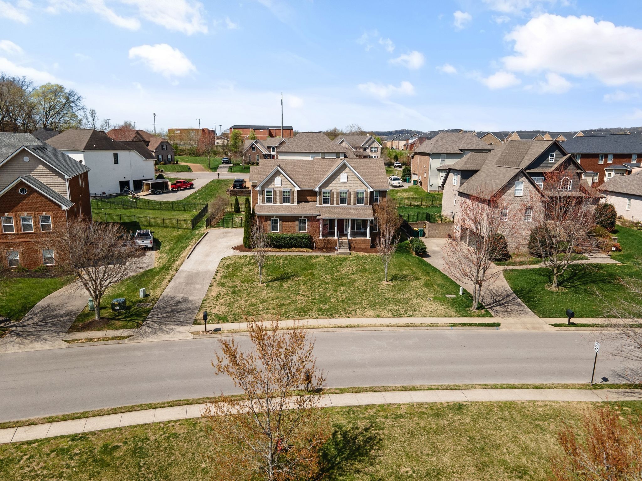 1931 Portview Drive Spring Hill, TN 37174 - Photo 6 of 51 an aerial view of a house with a yard and lake view