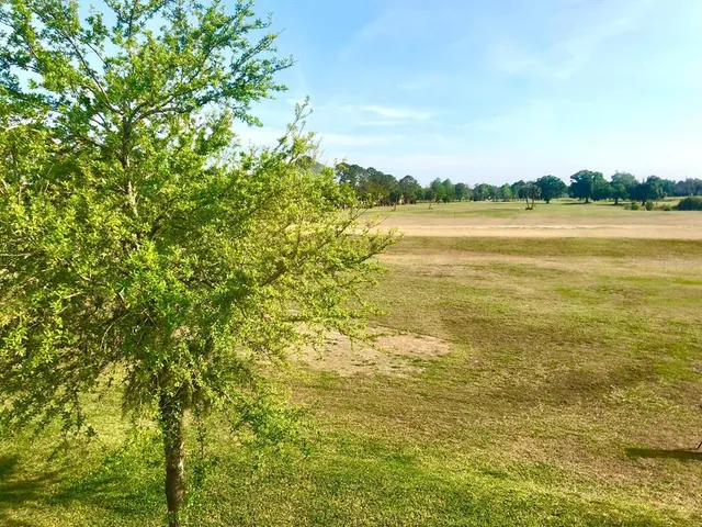 a bathroom with a granite countertop sink a mirror and shower