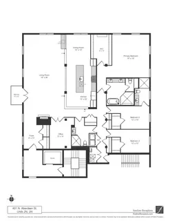 a picture of a room with a floor plan
