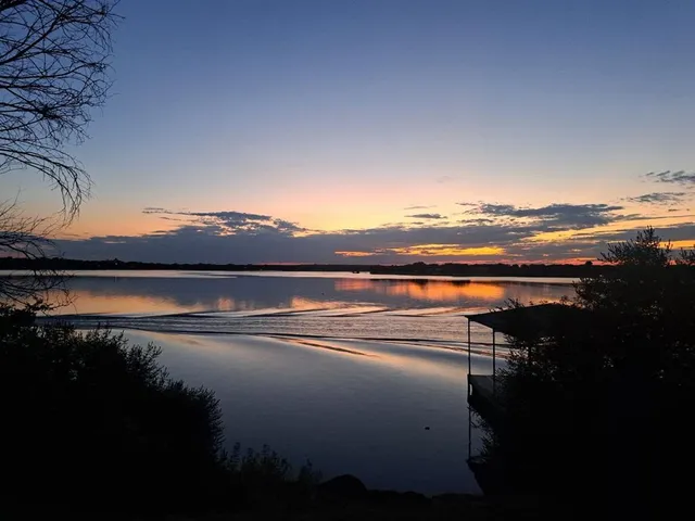 a view of outside space with mountain view