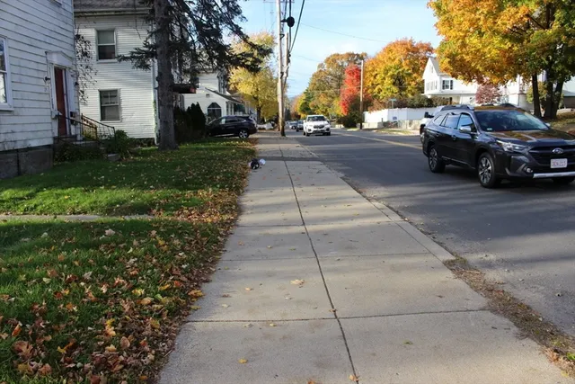a car parked on the side of a street