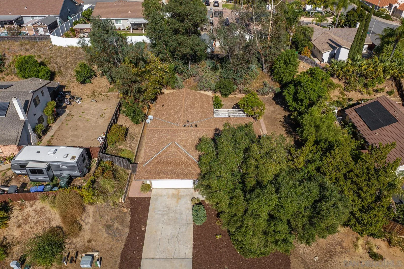 950 East Fallbrook Street Fallbrook, CA 92028 - Photo 33 of 37 an aerial view of a house with a yard
