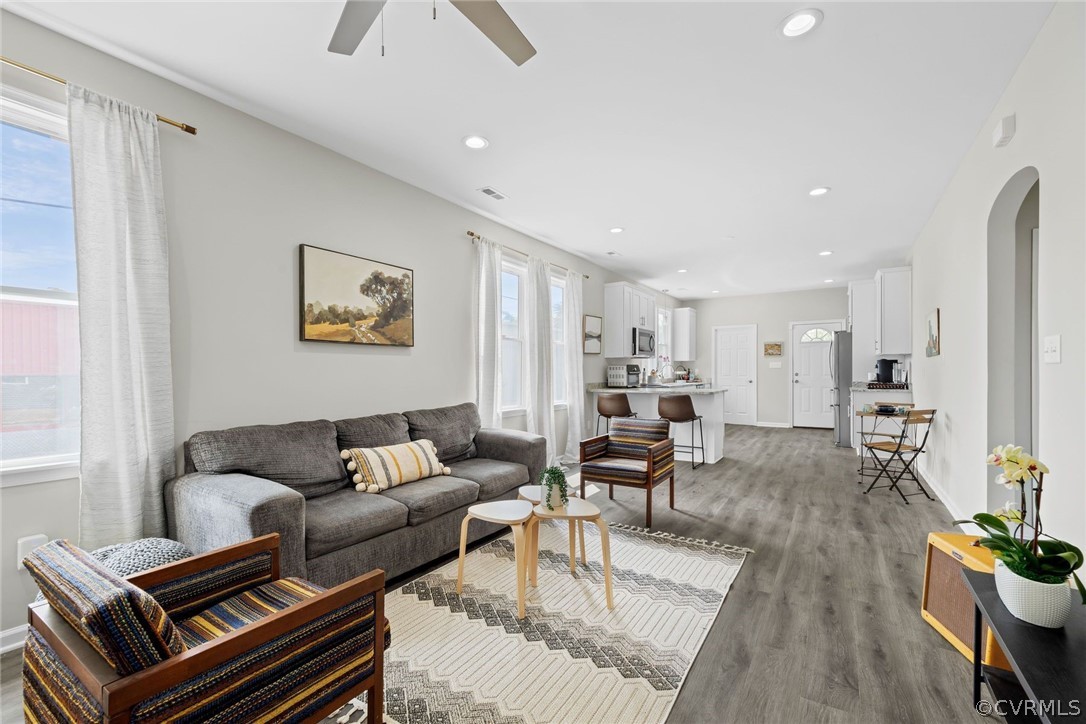 2900 Decatur Street Richmond, VA 23224 - Photo 35 of 35 a living room with furniture or couch and a dining table