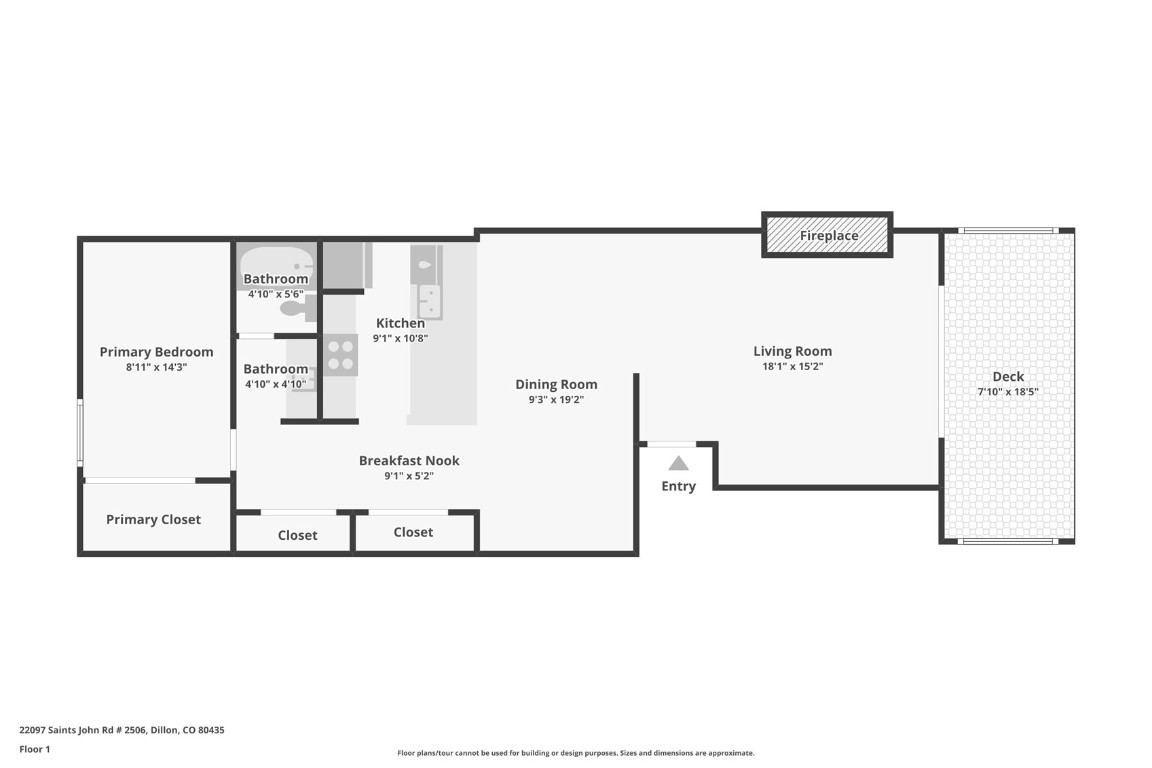 22097 Saints John Road, Unit 2506 Keystone, CO 80435 - Photo 47 of 47 View of floor plan / room layout