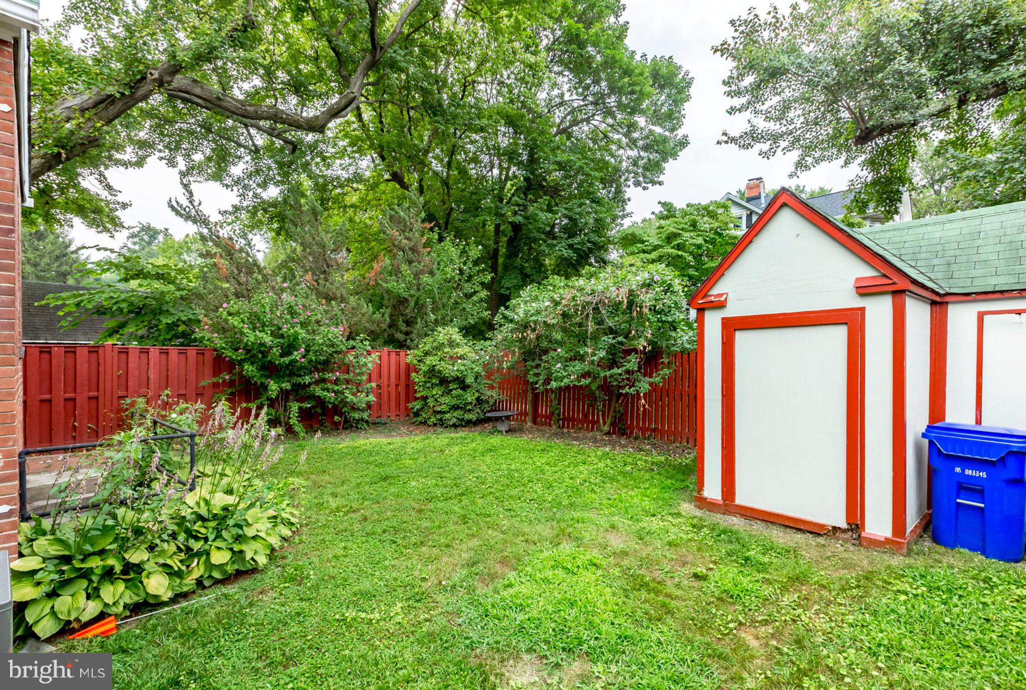9411 Warren Street Silver Spring, MD 20910 - Photo 5 of 55 FENCED SIDE YARD WITH SHED
