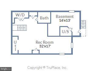 9411 Warren Street Silver Spring, MD 20910 - Photo 55 of 55 LOWER LEVEL FLOOR PLAN