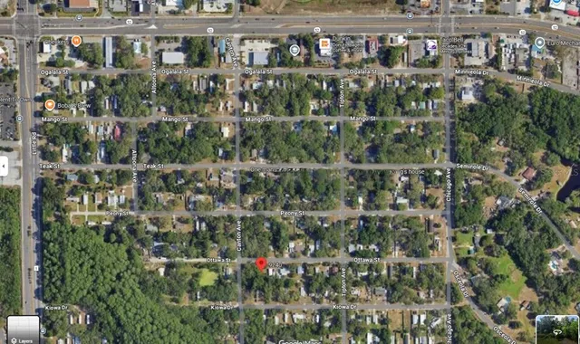 an aerial view of multiple house