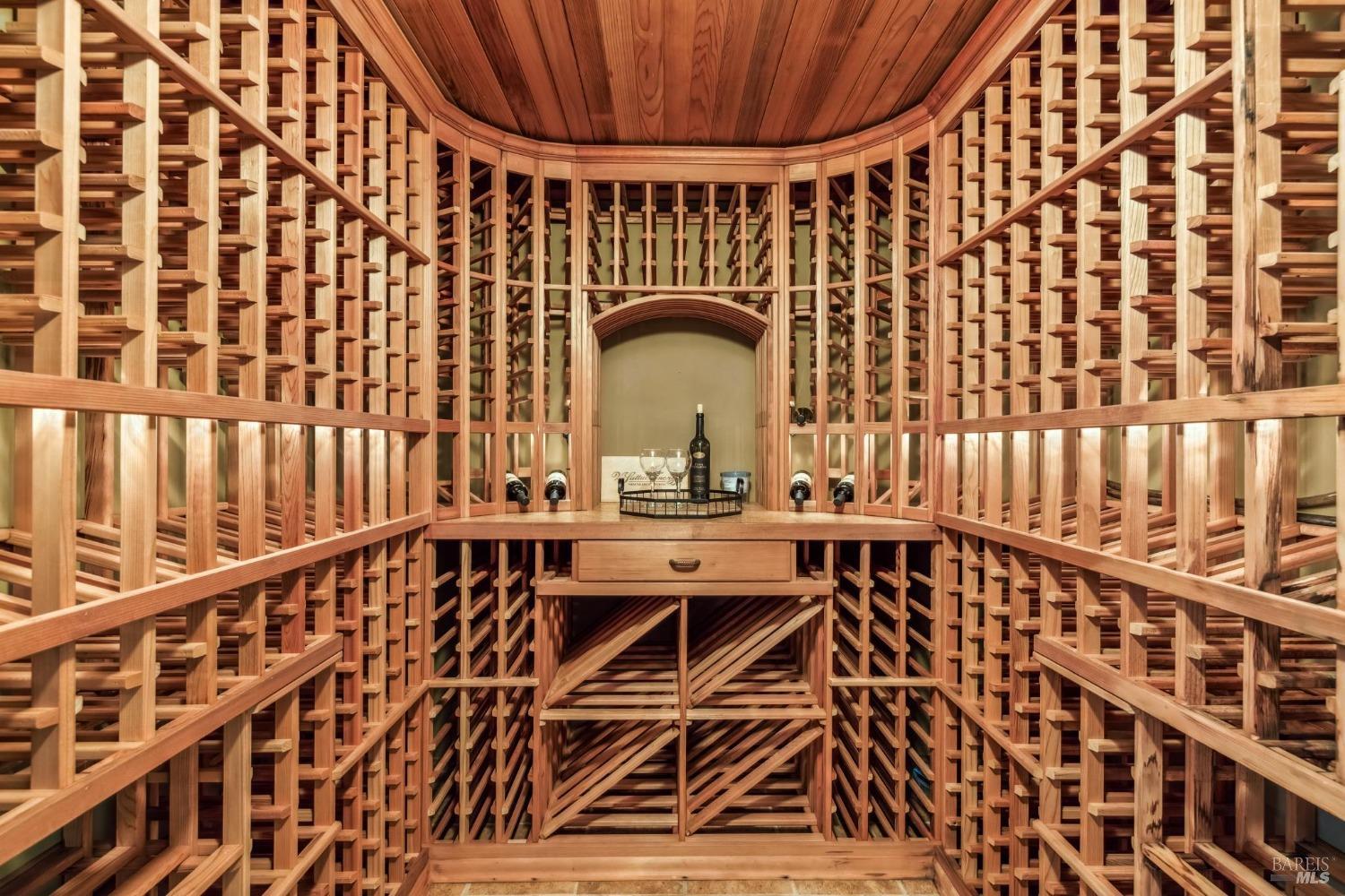 110 Mountain View Avenue San Rafael, CA 94901 - Photo 29 of 83 Wine Room next to Media Lounge (climate controlled)