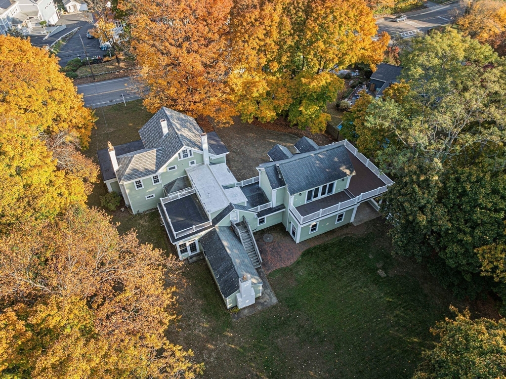 1032 Washington Street Canton, MA 02021 - Photo 42 of 42 an aerial view of a house with swimming pool and outdoor space