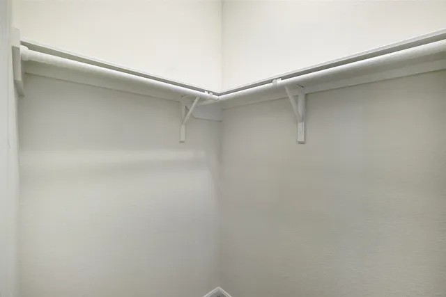 a close up view of racks on the wall