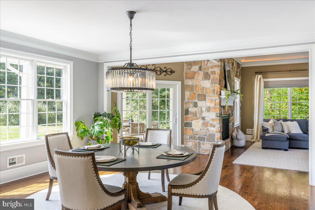 29 Tumble Falls Road Stockton, NJ 08559 - Photo 13 of 78 a view of a dining room with furniture window and outside view