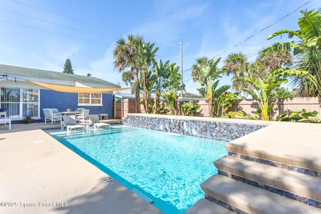 a view of outdoor space with garden