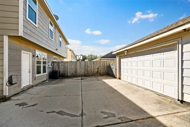 a backyard of a house