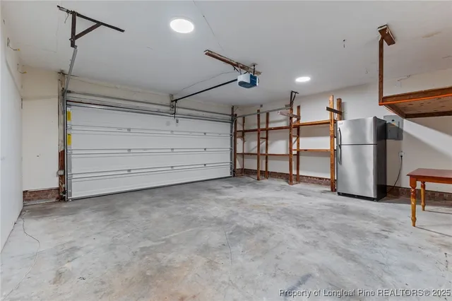 a view of a room with storage