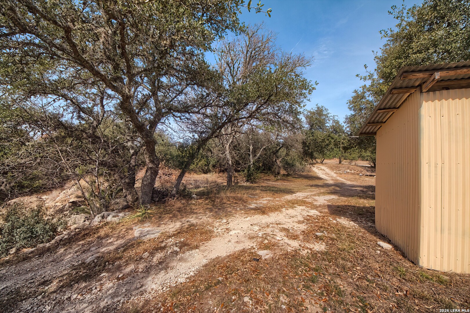 3909 McCall Creek Road Blanco, TX 78606 - Photo 42 of 55 a view of a yard with trees