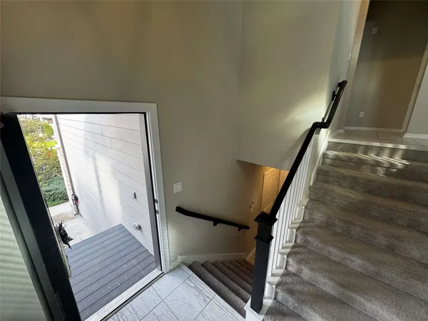 a view of kitchen and windows