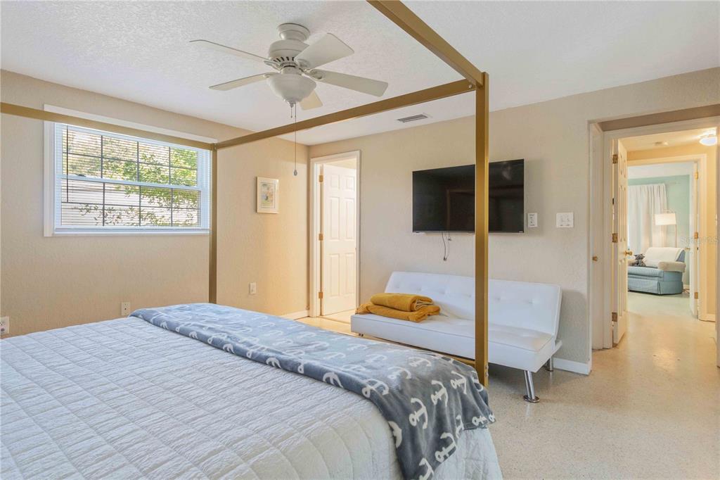 333 Hile Lane Punta Gorda, FL 33982 - Photo 34 of 72 a bedroom with a bed and a flat tv screen on dresser