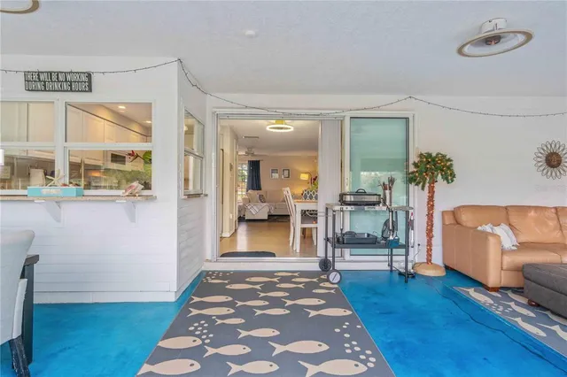 a view of a city from a balcony