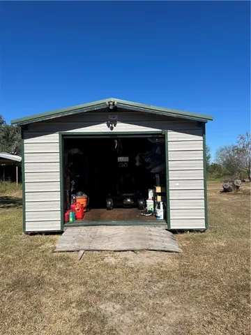 a view of a car garage