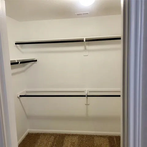 a close view of closet